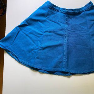 American Apparel Bright Blue Denim Skirt